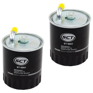 Kraftstofffilter Kraftstoff Filter Benzin SCT ST 6061 Set 2 Stck