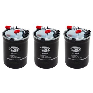 Kraftstofffilter Kraftstoff Filter Diesel SCT ST 6095 Set 3 Stück