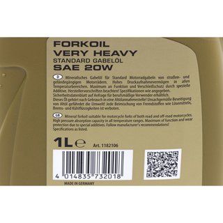 Forkoil Ravenol SAE 20 1 liter