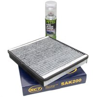 Cabin filter SCT SAK200 + cleaner air conditioning PETEC