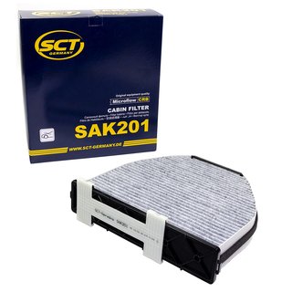 Cabin filter SCT SAK201 + cleaner air conditioning PETEC