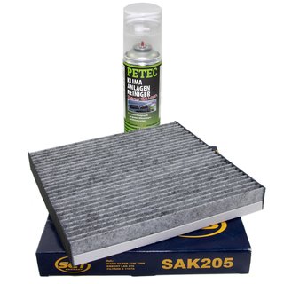 Cabin filter SCT SAK205 + cleaner air conditioning PETEC
