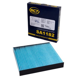 Cabin filter SCT SA1182 + cleaner air conditioning PETEC