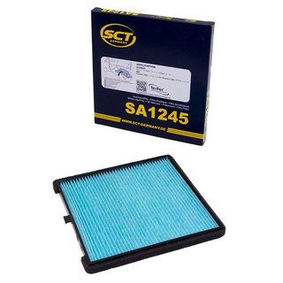 Cabin filter SCT SA1245 + cleaner air conditioning PETEC