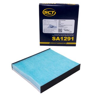 Cabin filter SCT SA1291 + cleaner air conditioning PETEC