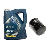 Engine Oil Set 20W-50 5 liters + oil filter SCT SM104