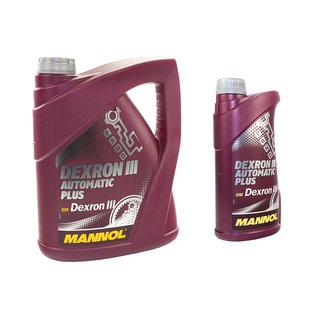 Gearoil Gear oil MANNOL Dexron III Automatic Plus 4 liters + 1 liter