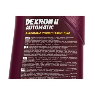 Gearoil Gear oil MANNOL Dexron II Automatic 4 liters + 3 X 1 liter