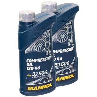 Compressoroil Compressor oil MANNOL ISO 46 2 X 1 liter