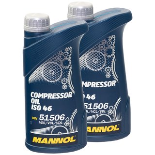 Compressoroil Compressor oil MANNOL ISO 46 2 X 1 liter