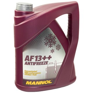 Radiatorantifreeze Coolant Concentrate MANNOL AF13++ Antifreeze 5 liters -40C red
