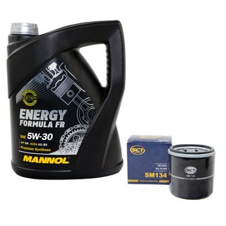 Engine Oil Set 5W-30 5 liters + oil filter SCT SM134