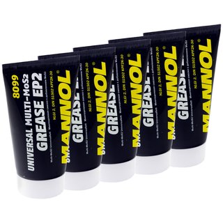 Grease EP-2 Multi.MoS2 Universalgrease 8099 MANNOL 5 X 100 g