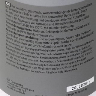 Enginepreservation special Motorplast Koch Chemie 500 ml