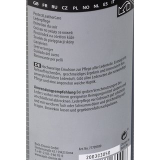 Leathercare Protect Leather Care Koch Chemie 500 ml