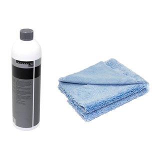 Schnellglanz mit Kalk- ex Finish Spray exterior Koch Chemie 1 Liter & Microfasertuch