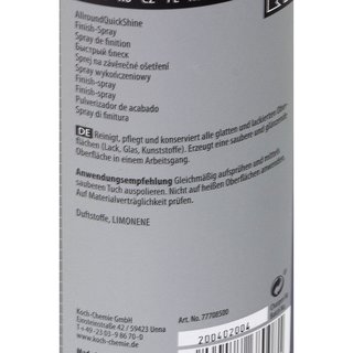 Finish Spray Allround Quick Shine Koch Chemie 3 X 500 ml