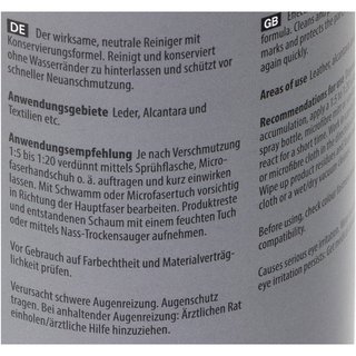 Textil-, Leder & Alcantarareiniger Pol Star Koch Chemie 2 X 1 Liter