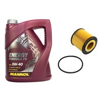 Engine Oil Set 5W-40 5 liters + oil filter SCT SH4790P