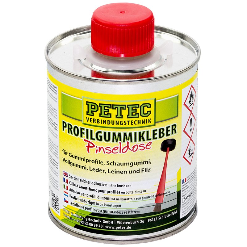 Petec Profilgummikleber 350 ml Pinseldose Gummikleber Klebstoff