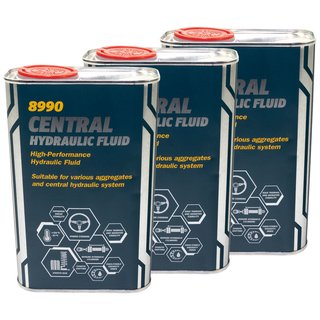 Hydraulikl Servol MANNOL Central Hydraulic Fluid 3 X 1 Liter