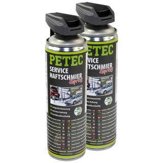 Haftschmierspray Haftschmier Spray transparent PETEC 2 X 500 ml