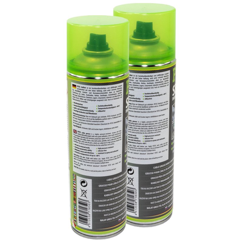 PETEC Seilfett Seil Fett Spray 2 X 500 ml online im MVH Shop kauf