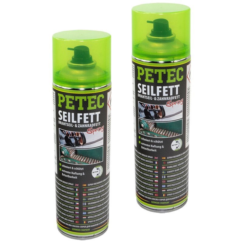 PETEC Seilfett Seil Fett Spray 2 X 500 ml online im MVH Shop kauf, 14,95 €