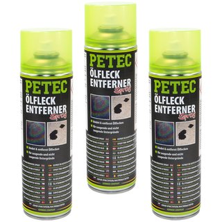 lfleckentferner Fleck Entferner PETEC 3 X 500 ml
