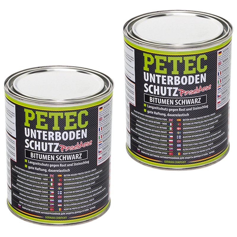 PETEC Unterbodenschutz Bitumen schwarz 2 X 1000ml online im MVH S, 17,95 €