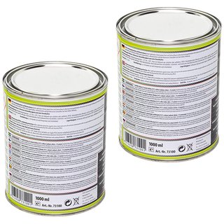 Underbodyprotection Bitumen black brushcan PETEC 2 X 1000 ml