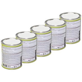 Underbodyprotection Bitumen black brushcan PETEC 5 X 1000 ml