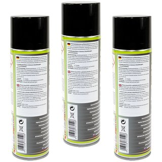 Unterbodenschutz Spray Bitumen schwarz PETEC 3 X 500 ml