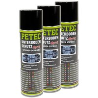 Underbodyprotection Spray Bitumen black PETEC 3 X 500 ml