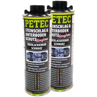 Steinschlag- & Unterbodenschutz schwarz PETEC 2 X 1000 ml