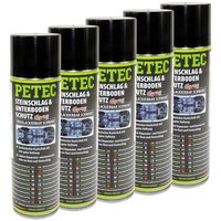 Stonechip and Underbodyprotection black PETEC 5 X 500 ml