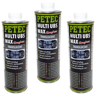 Underbodyprotection Multi UBS Wax PETEC 3 X 1000 ml