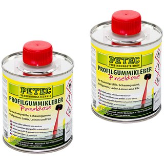 Profilgummikleber Gummikleber Pinseldose PETEC 2 X 350 ml