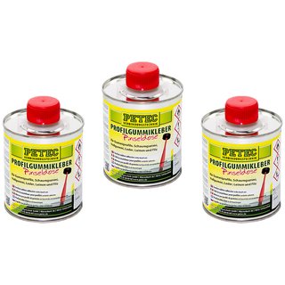 Profilgummikleber Gummikleber Pinseldose PETEC 3 X 350 ml