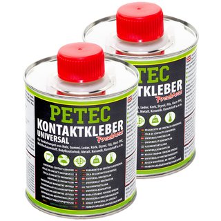 Kontaktkleber Kontakt Kleber Universal Pinseldose PETEC 2 X 350 ml