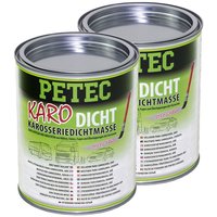 Karosseriedichtmasse Karo-Dicht grau PETEC 2 X 1000 ml