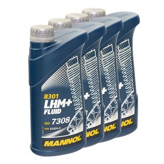Hydraulicfluid servooil MANNOL LHM + Fluid 4 Liters