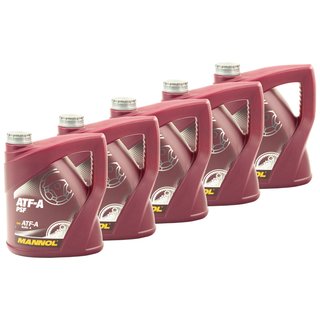 Hydraulikflssigkeit Servol Getriebel MANNOL ATF-A PSF 5 X 4 Liter