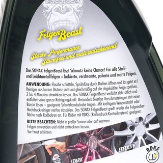 Felgen Reiniger Beast Felgenbeast SONAX 2 Liter