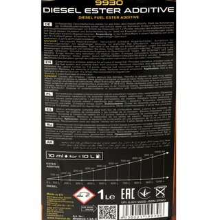 Diesel Ester Additive 9930 MANNOL 4 Liters Wearprotection Cleaner
