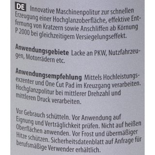 Highglosspolish with sealing One Cut & Finish P6.01 Koch Chemie 1 Liters