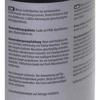 Micro Schleifpolitur Siliconlfrei Micro Cut & Finish M3.02 Koch Chemie 1 Liter