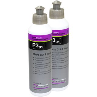 Micro Abrasive polish with Carnaubawax Cut & Finish P3.01 Koch Chemie 2 X 250 ml