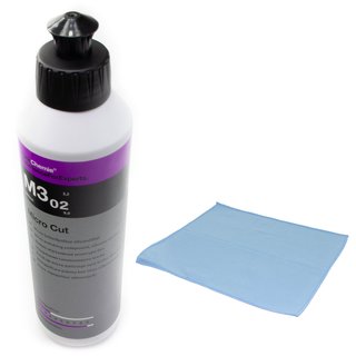 Micro Abrasive polish siliconeoilfree Micro Cut M3.02 Koch Chemie 250 ml incl. Microfibercloth
