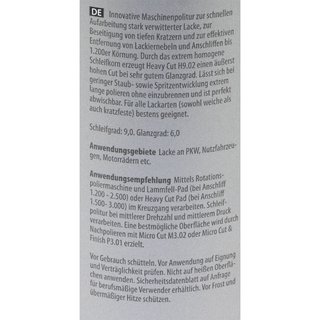 Coarse Sandingpolish siliconeoilfree Heavy Cut H9.02 Koch Chemie 3 X 1 Liters